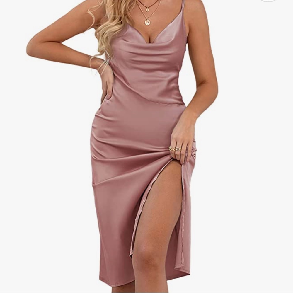 Satin Pink Dress